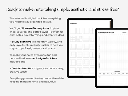 Student Digital Notebook - Cocoa Tabs