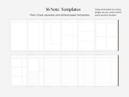 Student Digital Notebook - Cocoa Tabs