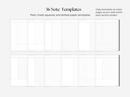 Student Digital Notebook - Cocoa Tabs