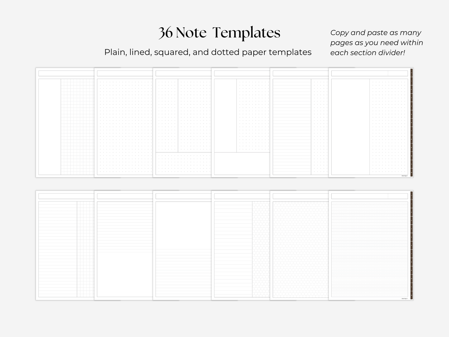 Student Digital Notebook - Cocoa Tabs