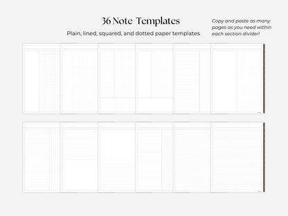 Student Digital Notebook - Cocoa Tabs