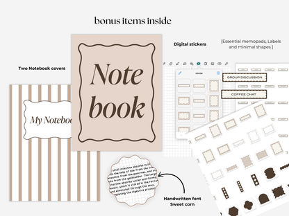 Student Digital Notebook - Cocoa Tabs