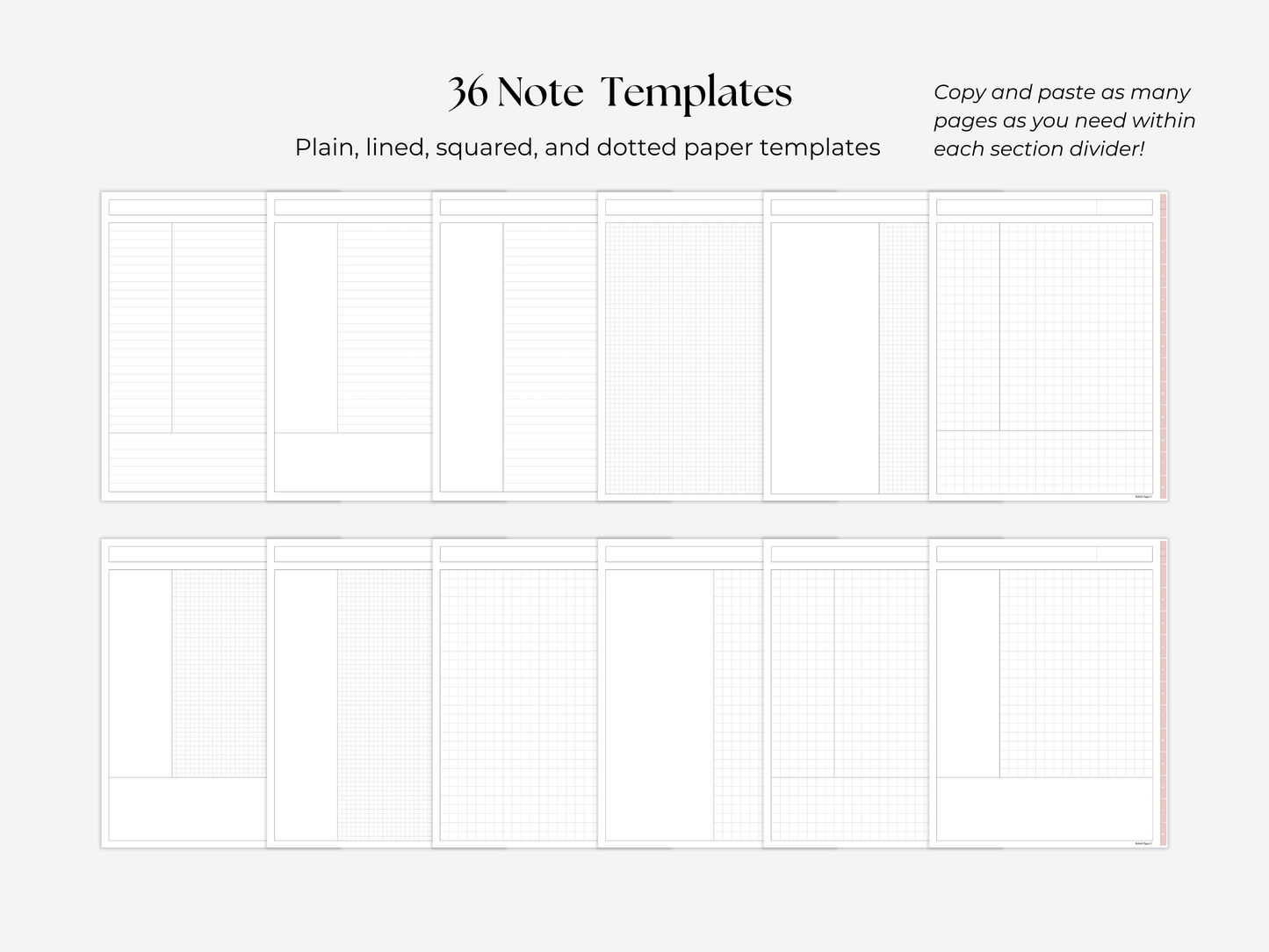 Student Digital Notebook - Petal Tabs