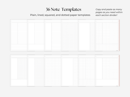 Student Digital Notebook - Petal Tabs