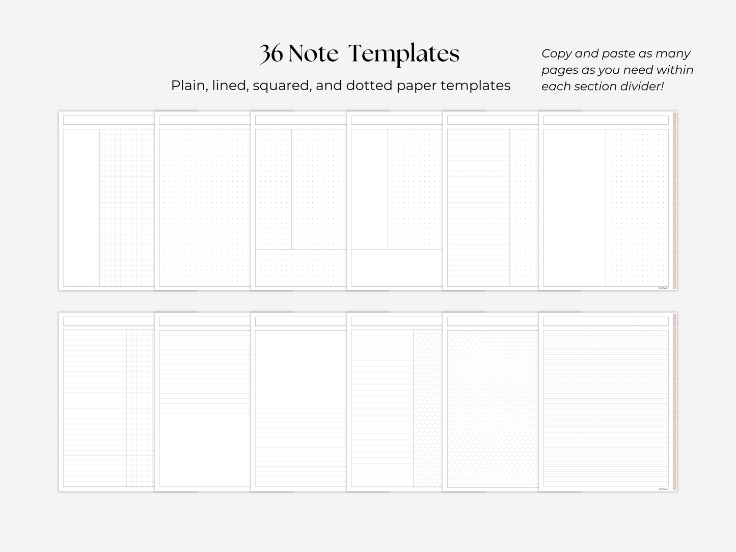 Student Digital Notebook - Petal Tabs