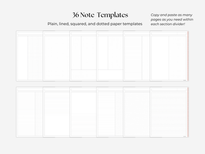 Student Digital Notebook - Petal Tabs