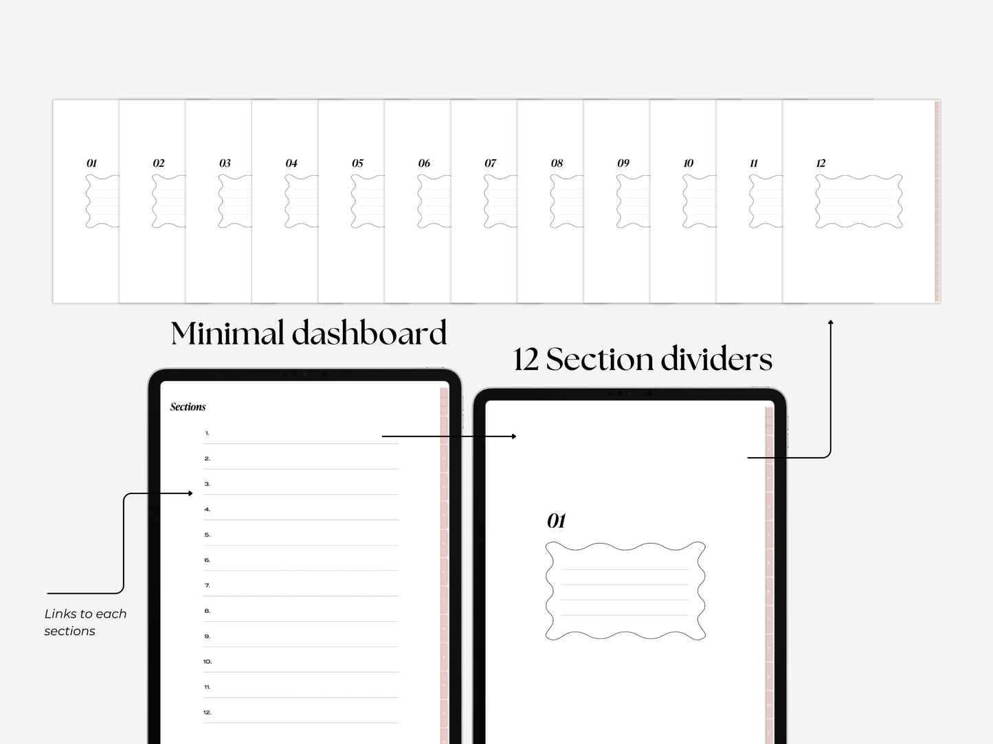 Student Digital Notebook - Petal Tabs