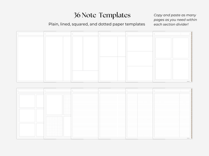 Student Digital Notebook - Oat Tabs