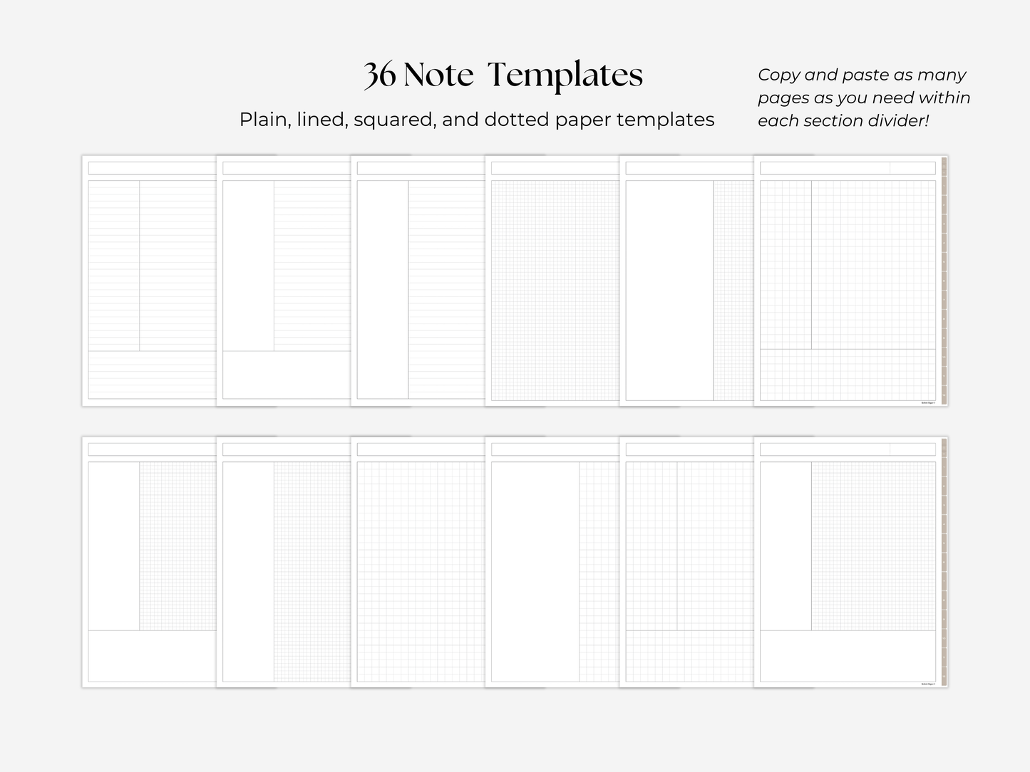 Student Digital Notebook - Oat Tabs