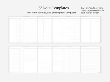 Student Digital Notebook - Oat Tabs