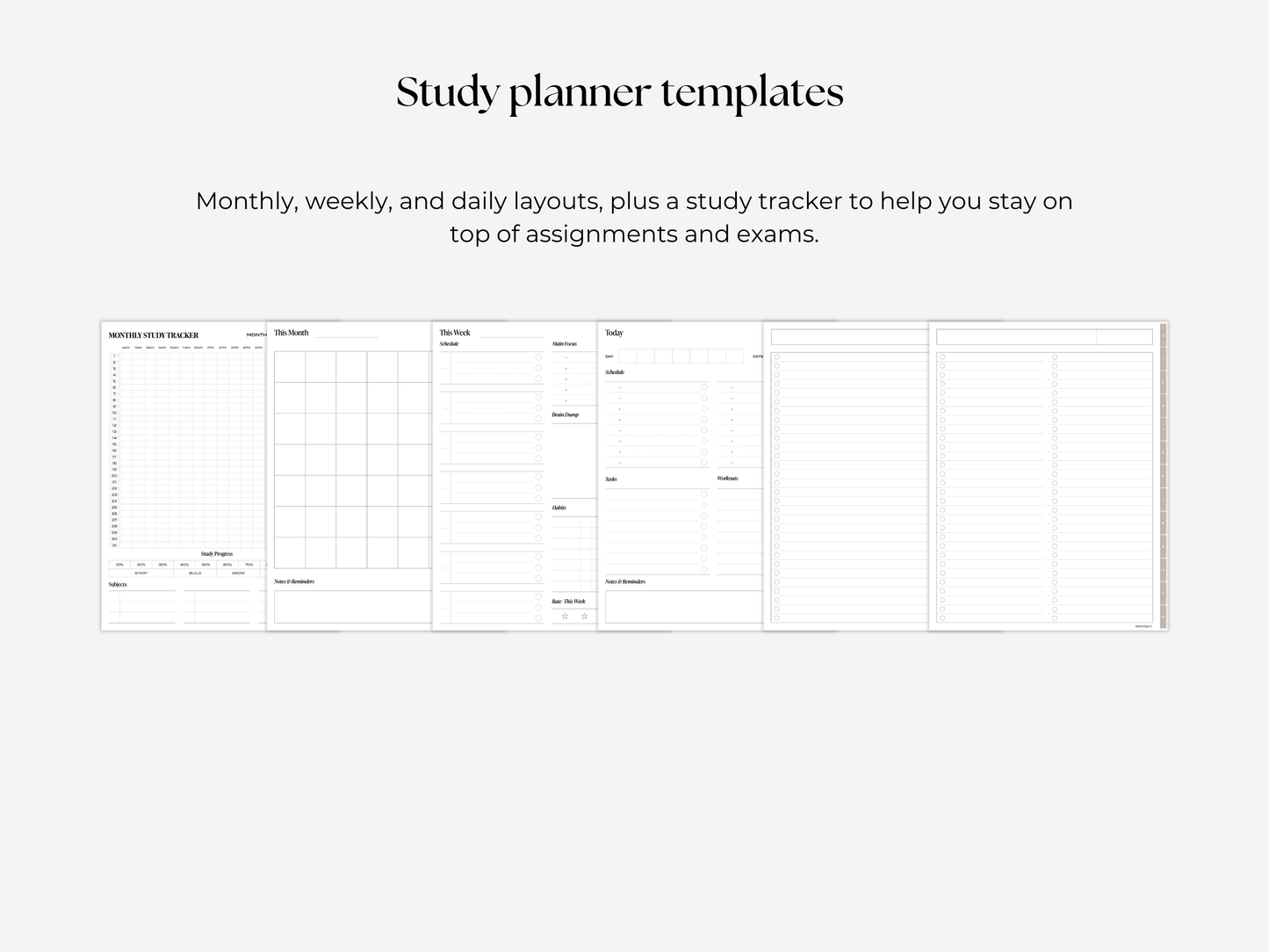 Student Digital Notebook - Oat Tabs