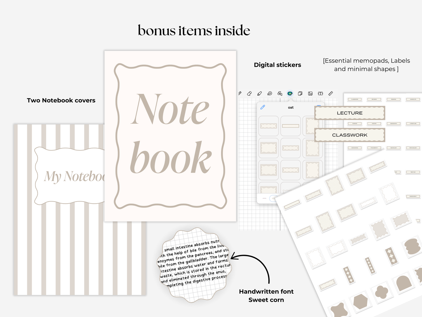 Student Digital Notebook - Oat Tabs