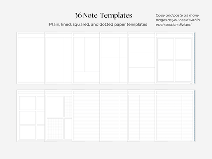 Student Digital Notebook - Frost Tabs