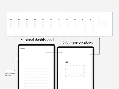 Student Digital Notebook - Frost Tabs