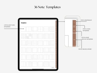 Student Digital Notebook - Cinnamon Tabs