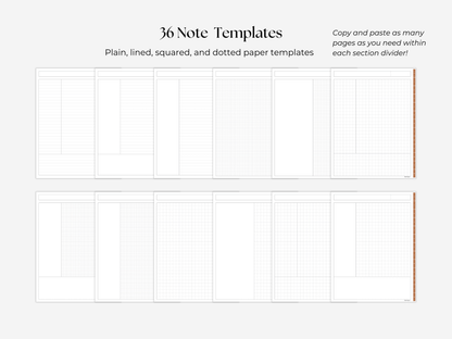 Student Digital Notebook - Autumn Tabs