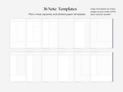 Student Digital Notebook - Slate Tabs