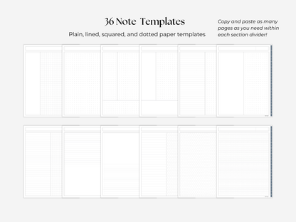 Student Digital Notebook - Slate Tabs